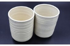焼火窯　湯呑み2個セット（白色系）