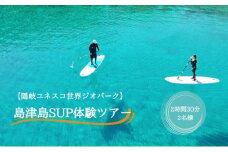 【隠岐ユネスコ世界ジオパーク】島津島SUP体験ツアー｜体験1回｜2名様分 観光 旅行 2時間30分 絶景 透明 自然 海 知夫里島 離島 牛 ガイド付