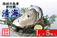 0501　隠岐のいわがき「清海」L【5個セット】
