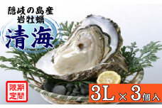 0512　隠岐のいわがき「清海」3L【3個セット】