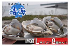 0516　隠岐のいわがき「清海」【冷凍】L　8個セット