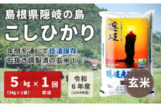 1704　【令和6年産】隠岐産 こしひかり 玄米 5kg（5kg×1 袋）