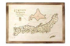 岡山県産ヒノキ使用　ジグソーパズルJAPAN【思いやり型返礼品（支援型)】