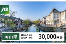 【岡山県】JTBふるさと旅行クーポン（Eメール発行）（30,000円分）【岡山城 後楽園 美観地区 倉敷 くらしき 大原美術館 鷲羽山 蒜山高原 瀬戸内 児島 奈義町現代美術館 湯郷温泉 湯原温泉 奥津温泉 温泉 岡山観光 観光 晴れの国 旅行 旅 岡山県 岡山市 倉敷市 備前 備中 美作】