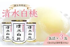 角南製造所　清水白桃缶詰　3缶セット