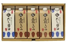 キミセ醤油 五穀芳醇醤油3本・瀬戸内そだち2本 500ml×5本 セット