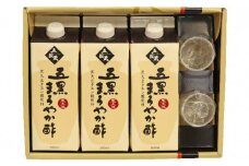 キミセ醤油 五黒まろやか酢 500ml×3本 セット カップ付き