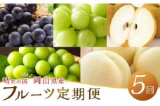 定期 2025年 先行予約 晴れの国 岡山県産 フルーツ定期便 5回コース
