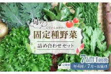 野菜［4回定期便］ 旬の「固定種」野菜 バイオダイナミック農業  7品目前後（7月～10月のお届け）冷蔵配送