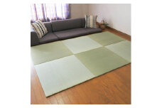 【国産】置き畳  畳 琉球畳 ユニット畳 い草 約82×82cm×厚み1.5cm 縁なし畳 半畳 日本製 天然素材 たたみ フローリング【小町/1枚】
