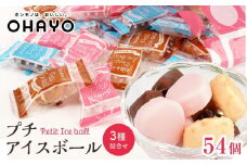 【お歳暮】オハヨー乳業 プチアイスボール 10ml×54個  アイスクリーム ギフト