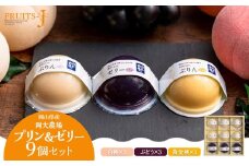 岡大農場 岡山県産 ぷりん・ゼリー 9個入り