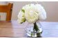 空気をキレイに♪水換え不要!!ピオニー（芍薬）の花瓶に入った花束：white