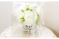 水換え不要!!ピオニー(芍薬)の花瓶に入った花束：white