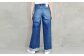 【SIZE:1】T-ASSACレディースジーンズ「WIDE／LIGHT INDIGO」（ワイド）