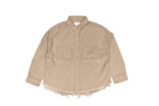 【SIZE:FREE】T-ASSACレディースミリタリーシャツ「MILITARY SH ／ BEIGE」【T-ASSAC シーンズ スキニー ジーパン 児島デニム デニム 衣類 岡山県 倉敷市 おすすめ 人気】