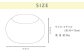 はぎもの舎　まんまるフォルムが可愛い、もちもちクッション リビングクッション・マロー【Sサイズ】