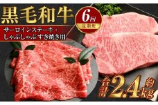 【定期便6か月】岡山 黒毛和牛 美星牛 A4等級以上 牛脂付き 6か月定期便 合計約2400g 生産者直送便 美星町 美星牧場 定期便【黒毛和牛 肉 牛 岡山県 倉敷市 おすすめ 人気】