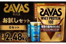 ザバス  お試しセットG（リッチショコラ味 2200g・ヨーグルト風味 280g）【SAVAS ザバス プロテイン 人気プロテイン 明治プロテイン 健康 健康食品 美容 ボディメイク 体づくり 筋トレ 岡山県 倉敷市 人気 おすすめ】