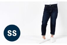 【SSサイズ/ダークブルー】甘織デニムボーイフレンドアンクル丈パンツ 73388 DEEPBLUE デニム ズボン パンツ ジーンズ 岡山県 倉敷市