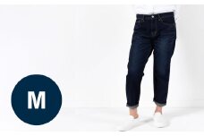 【Mサイズ/ダークブルー】甘織デニムボーイフレンドアンクル丈パンツ 73388 DEEPBLUE デニム ズボン パンツ ジーンズ 岡山県 倉敷市