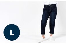【Lサイズ/ダークブルー】甘織デニムボーイフレンドアンクル丈パンツ 73388 DEEPBLUE デニム ズボン パンツ ジーンズ 岡山県 倉敷市