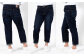 甘織デニムボーイフレンドアンクル丈パンツ 73388 DEEPBLUE