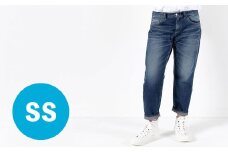 【SSサイズ/ミディアムブルー】甘織デニムボーイフレンドアンクル丈パンツ 73388 DEEPBLUE デニム ズボン パンツ ジーンズ 岡山県 倉敷市