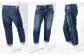 甘織デニムボーイフレンドアンクル丈パンツ 73388 DEEPBLUE