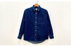 【XXLサイズ】岡山県児島 ストーンウォッシュデニムシャツ（男女兼用）【デニム デニムシャツ シャツ ジーンズ ストレッチ ファッション 衣類 岡山県 倉敷市 おすすめ 人気】