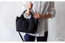 【ブラック】2WAY 帆布 ミニトート トートバッグ トート バッグ カバン 鞄 倉敷帆布 シンプル 岡山県 倉敷市
