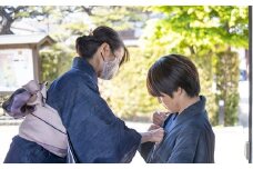 手ぶらでOK デニム着物レンタル チケット（2名様） 着付け・小物一式 ヘアセットなし