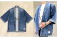 BLUE SAKURAデニム着物ジャケット（半袖）DNTSW01