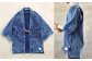 BLUE SAKURA刺し子着物ジャケット（半袖）DNTSW07LID