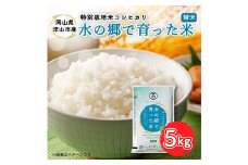 ＜岡山県津山市加茂町産＞水の郷で育った米5kg(特別栽培米コシヒカリ)【1297142】