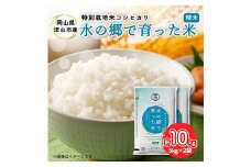 ＜岡山県津山市加茂町産＞水の郷で育った米10kg(特別栽培米コシヒカリ)【1352223】