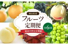 ＜発送月固定定期便＞岡山県産 フルーツ定期便全6回【4006682】