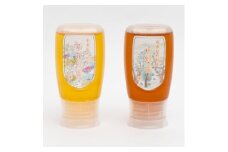 津山市産 百花蜂蜜・山蜂蜜　各 逆止弁300gのセット【1605237】
