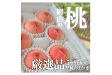 ＜きよとうファーム＞＜厳選品＞旬の桃(品種おまかせ) 5-8玉入(岡山県産)【1571586】