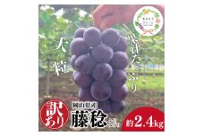 ＜きよとうファーム＞訳あり 種なし ボッケーネ(藤稔) 約2.4kg (岡山県産)【1632754】
