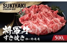 ＜将軍牛＞特選すき焼きセット ロース もも 2種類 500g【1653543】