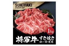 ＜将軍牛＞特選すき焼きセット ロース もも 2種類 1kg【1653568】