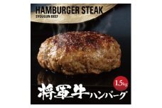 ＜将軍牛＞特選ハンバーグ 1.5kg 150g×10個 数量限定【1653741】