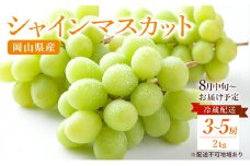 ぶどう 2025年 先行予約 ご家庭用 シャイン マスカット 約2kg 糖度抜群！ 【8月中旬～順次発送分】 ブドウ 葡萄  岡山県産 国産 フルーツ 果物