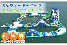 渋川ウォーターパーク ウォーター アスレチック  利用券（1名～5名まで利用可能）利用期間 2023年7月初旬～2023年8月下旬頃