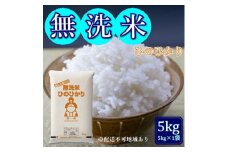 令和6年産 無洗米ひのひかり5kg (5kg×1袋) 岡山県産 お米