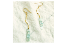 ピアス ice blue K14gf ロング チェーン