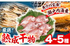 干物 ひもの 海鮮 熟成干物セット 4 ~ 5 種 セット 笠岡魚市場《45日以内に出荷予定(土日祝除く)》 岡山県 笠岡市 旬 魚 お魚
