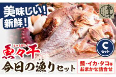 B-106 魚々干 今日の漁りセット Cセット 灰干し 鯛 イカ タコ 特定非営利活動法人 かさおか島づくり海社《45日以内に出荷予定(土日祝除く)》岡山県 笠岡市 魚 さかな 干し おまかせ 詰め合わせ 天然魚介 魚介