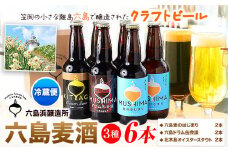 ビール 六島麦酒 3種6本セット 六島麦のはじまり2本 六島ドラム缶会議2本 北木島オイスタースタウト2本 六島浜醸造所《45日以内に出荷予定(土日祝除く)》岡山県 笠岡市 六島 麦酒 お酒 ビール クラフトビール アルコール 贈答 お土産